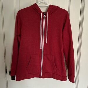 EDDIE BAUER Women’s Full Zip Red Hoodie Medium
